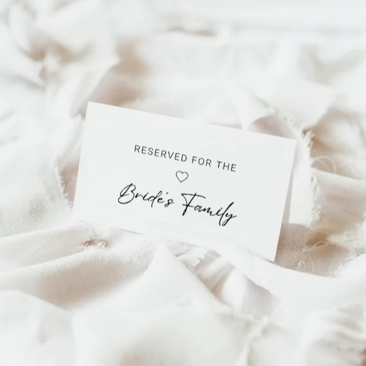 予約サイン 現代の予約サイン エンクロージャーカード