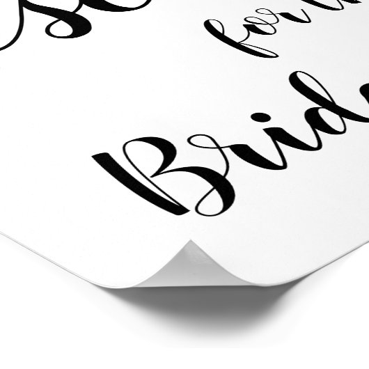 予約サイン – 花嫁の家族 ポスター (角)