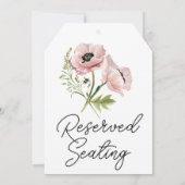 予約シーティングピンクポピー結婚ズ大ラベル (裏面)