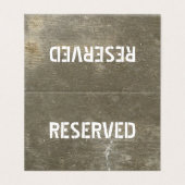 予約テントカード-コンクリート 名刺 (外部フラット)