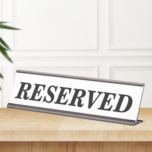 予約テーブルの印プレート デスクネームプレート