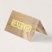 予約テーブルカード-未完成木 名刺 (裏面)