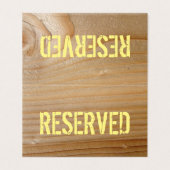 予約テーブルカード-未完成木 名刺 (外部フラット)