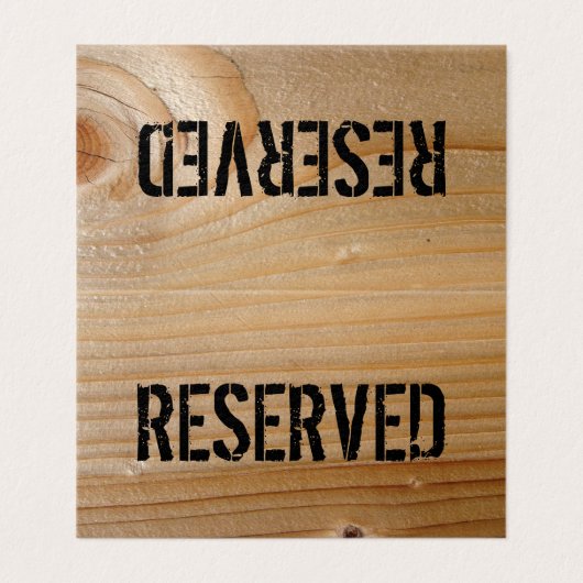 予約テーブルカード-未完成木 名刺 (外部フラット)