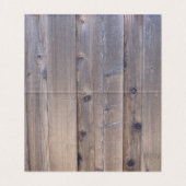 予約テーブルカード-素朴な木 名刺 (内部フラット)