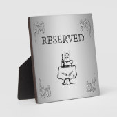 予約テーブルラベル フォトプラーク (正面)