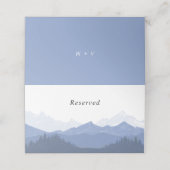 予約ブルーマウンテン結婚シーナリーカスタムズ プレイスカード (外部開封)