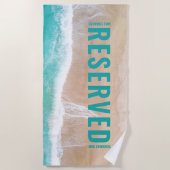 予約ミセス海と砂のギフト夏の休日 ビーチタオル (正面)