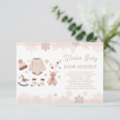 予約リクエスト赤ちゃんシャワー中立外は寒い 招待状 (スタンド正面)