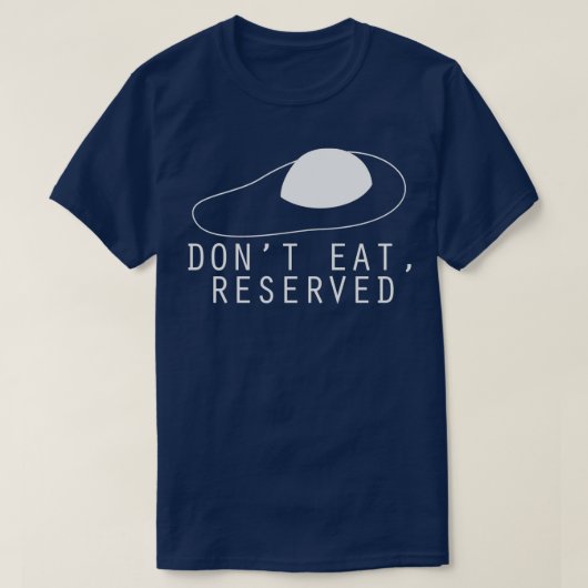 予約不食べ可 Tシャツ (デザイン正面)