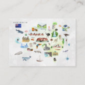 予約依頼|オーストラリアのカンガルーベビーシャワー エンクロージャーカード (裏面)