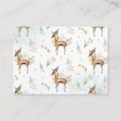 予約依頼|春ウッドランドベビーシャワー エンクロージャーカード (裏面)