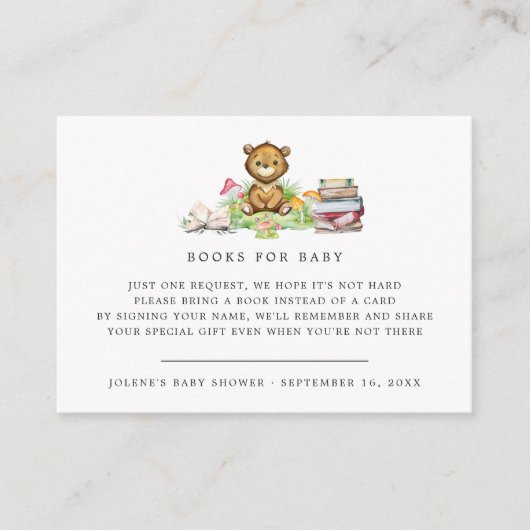 予約依頼|森林の赤ちゃん動物 エンクロージャーカード (正面)