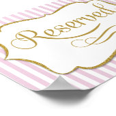 予約専用 ピンクゴールドストライプ ポスター (角)