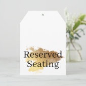 予約席 ゴールド ウェディング 大きなタグ (スタンド正面)