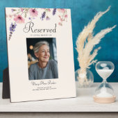 予約席 - 写真 メモリアル ベージュ ウェディング フォトプラーク (側面)