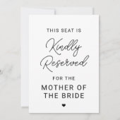 予約席 結婚式 椅子 サイン 招待状 (裏面)