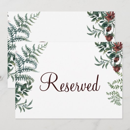 予約札 招待状 (正面/裏面)