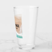 予約海ビーチギフト夏おもしろいタイポグラフィ タンブラーグラス (左)