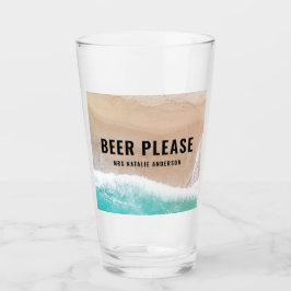 予約海ビーチギフト夏おもしろいタイポグラフィ タンブラーグラス