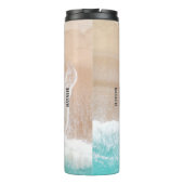 予約海ビーチギフト夏おもしろいタイポグラフィ タンブラー (裏面)