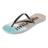 予約海ビーチギフト夏おもしろいタイポグラフィ ビーチサンダル (アングル)