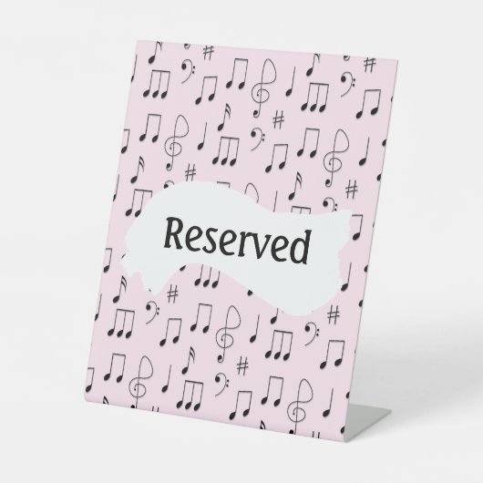 予約済みの譜面台のサイン 台座サイン (正面)