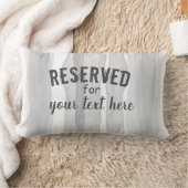 予約済みテキストをグレーと白にカスタマイズして追加 ランバークッション (ブランケット)