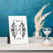 予約済みテーブルシンボルや象徴 フォトプラーク (側面)