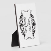 予約済みテーブルシンボルや象徴 フォトプラーク (側面)