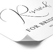 予約済み表の結婚印刷可能な署名ポスター ポスター (角)