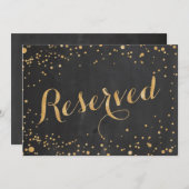 予約済み ウェディング サイン 招待状 (正面/裏面)