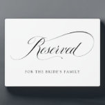 予約済み |白黒スクリプ華美ト結婚の フォトプラーク<br><div class="desc">このエレガント額は黒い書道に「控えエレガントめ渦巻形の」と書かれており、名前を付ける場所がある。控えめな控エレガントえめな結婚看板。</div>