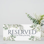 予約済み 緑のユーカリ 招待状 (スタンド正面)