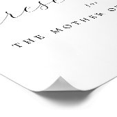 予約済み |花嫁のサイン結婚の母 ポスター (角)