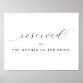 予約済み |花嫁のサイン結婚の母 ポスター (正面)