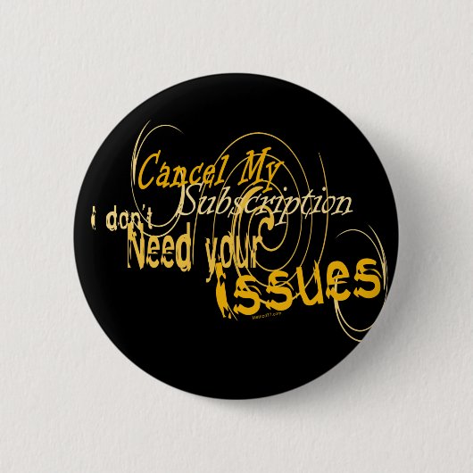 予約購読ボタンを取り消して下さい 缶バッジ (正面)