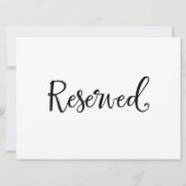 "予約"の結婚記号 |書素朴道 招待状 (正面)
