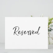 「予約」看板 | おしゃれな手書き文字 招待状 (スタンド正面)