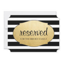 予約 黒ストライプ 偽金箔 結婚式看板