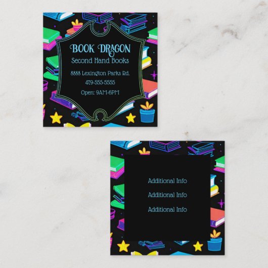 予約It書店 スクエア名刺 (正面/裏面)