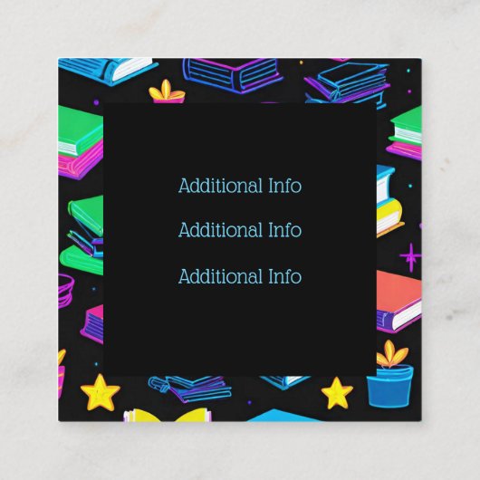 予約It書店 スクエア名刺 (裏面)