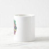 予言サイケデリック – 将来の予測 コーヒーマグカップ (中央)