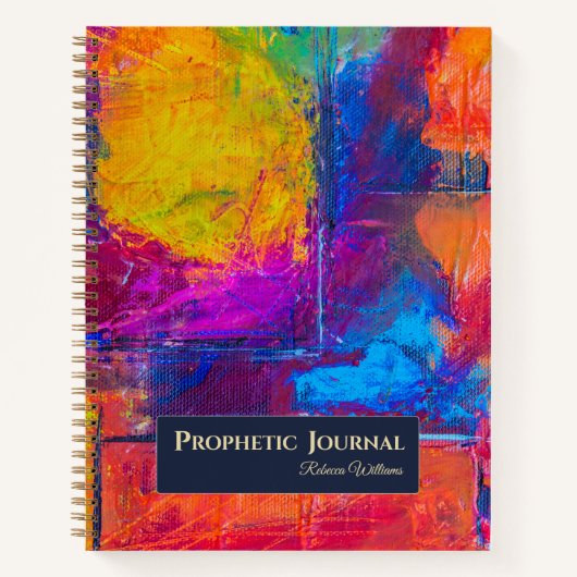 予言パーソナライズされた祈りの言葉雑誌 ノートブック (正面)