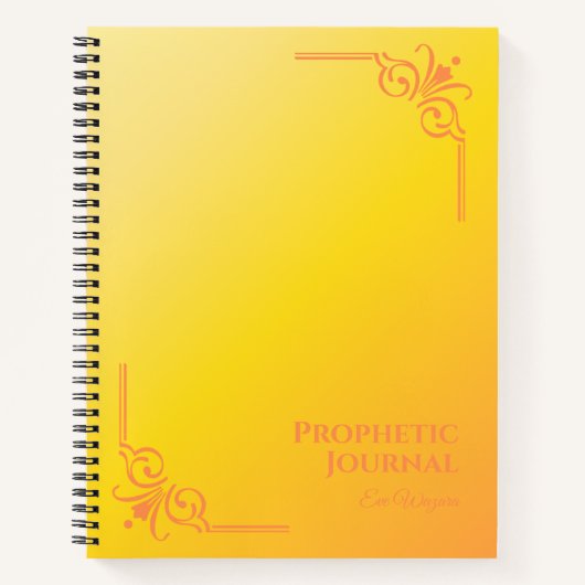 予言日誌パーソナライズされたスパイラルノート ノートブック (正面)