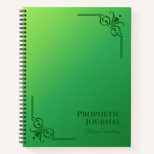 予言日誌パーソナライズされたスパイラルノート ノートブック (正面)
