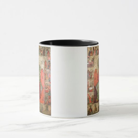 予言者エリヤのプスコフの学校(パネル) マグカップ (中央)