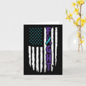 予防のための自殺うつ病デザイン カード (黄色い花)