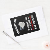 予防は治療紙のシールより良い 長方形シール (封筒)