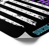 予防アメリカ国旗の希望の自殺認識度 ポスター (角)